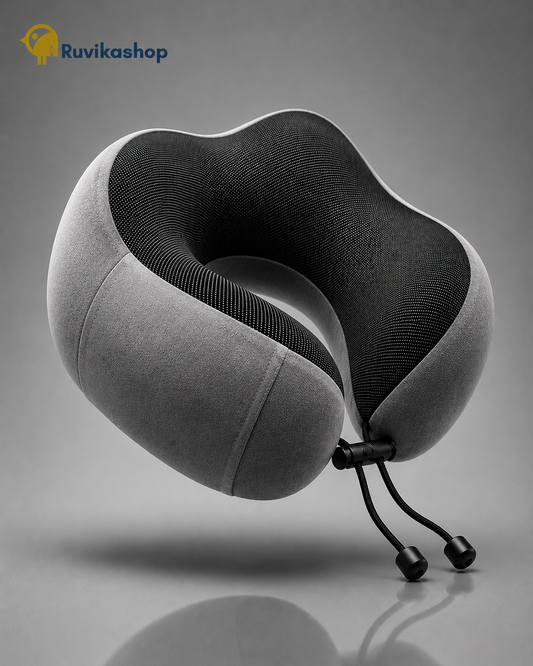 Almohada de viaje para el cuello, gris