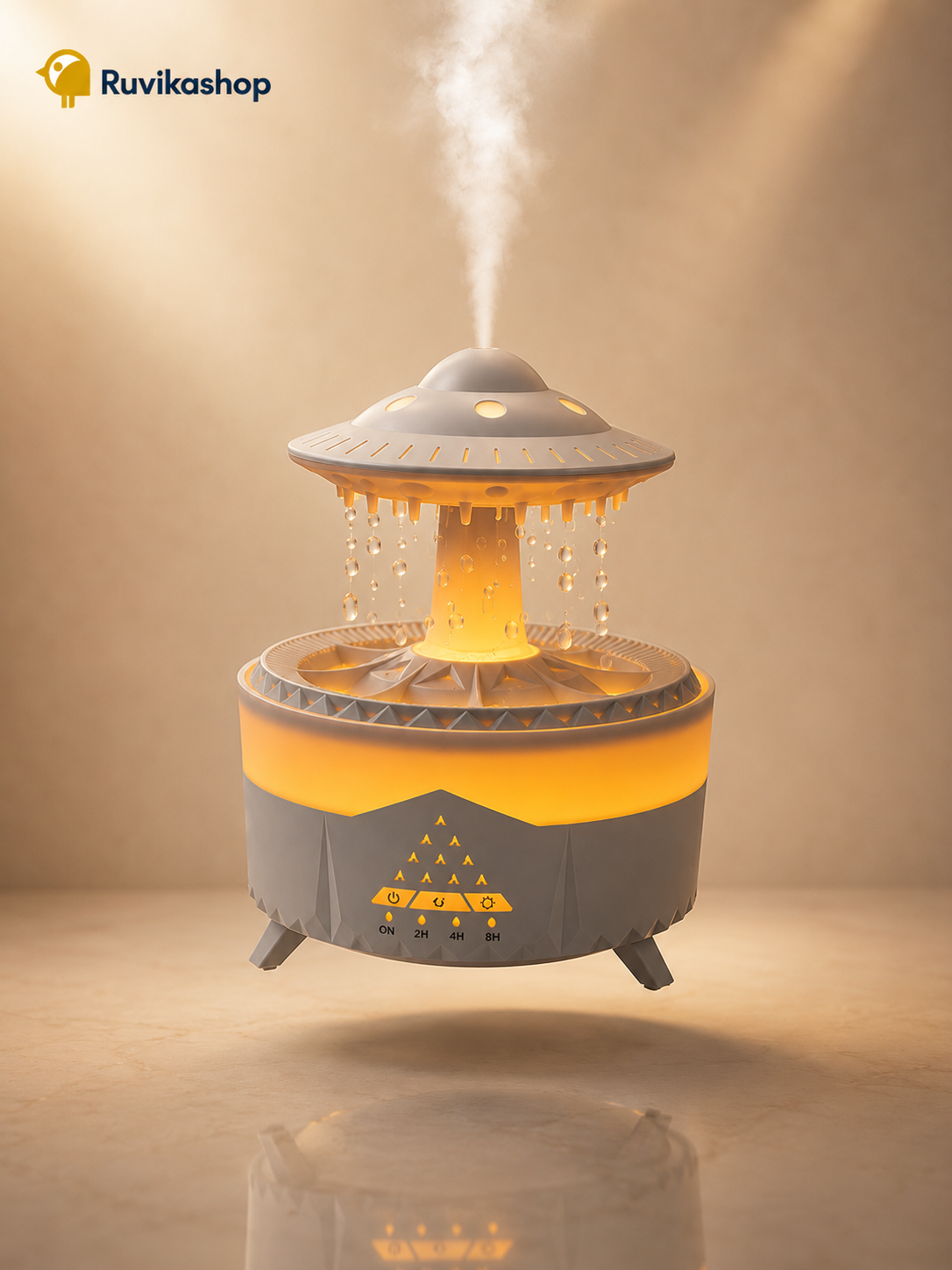 Humidificador Ufo Con Gotas y Luces