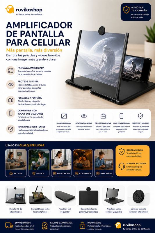 Cine Portátil HD para Teléfono