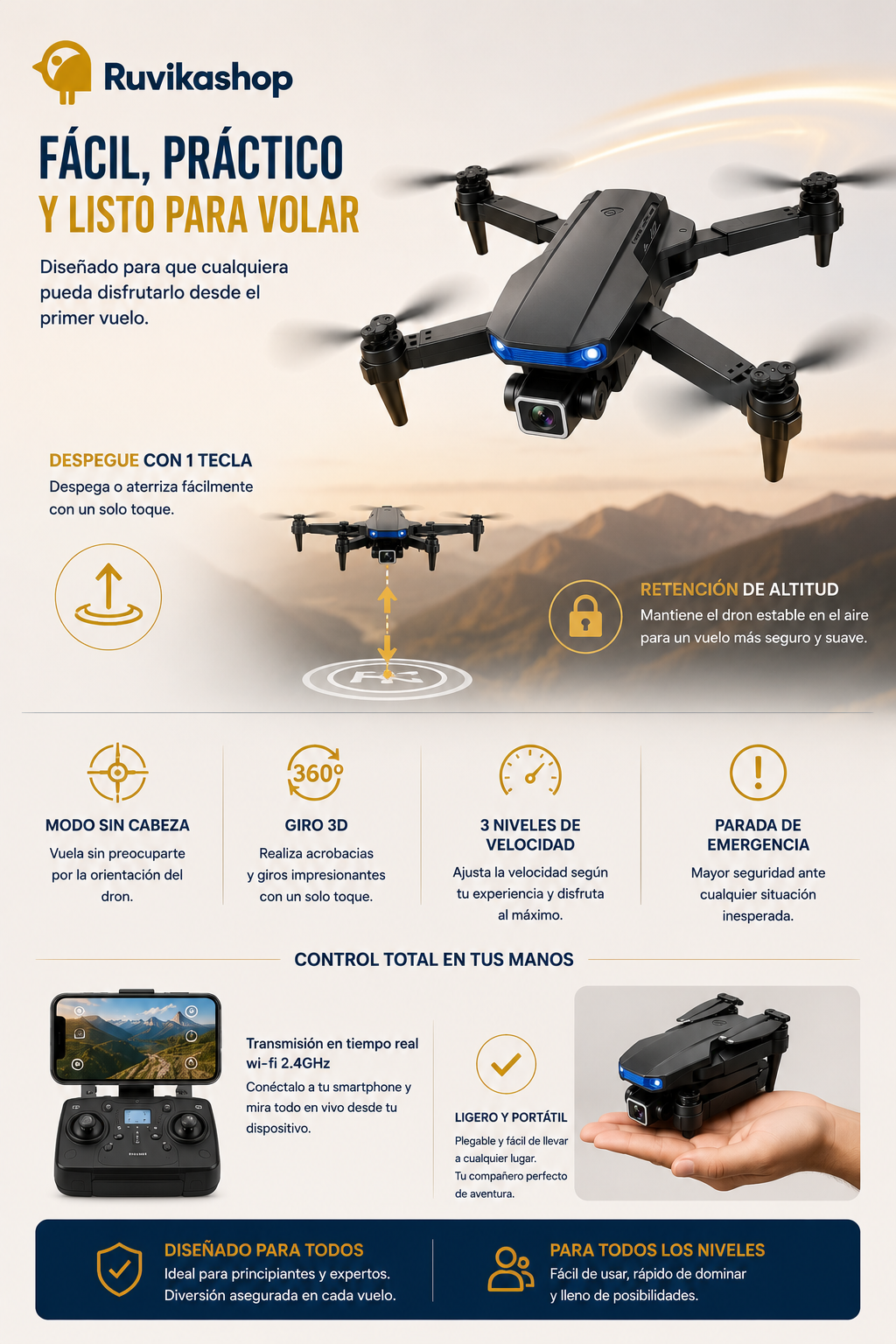 DRONE Dual Camera 4K 998 PRO Wifi