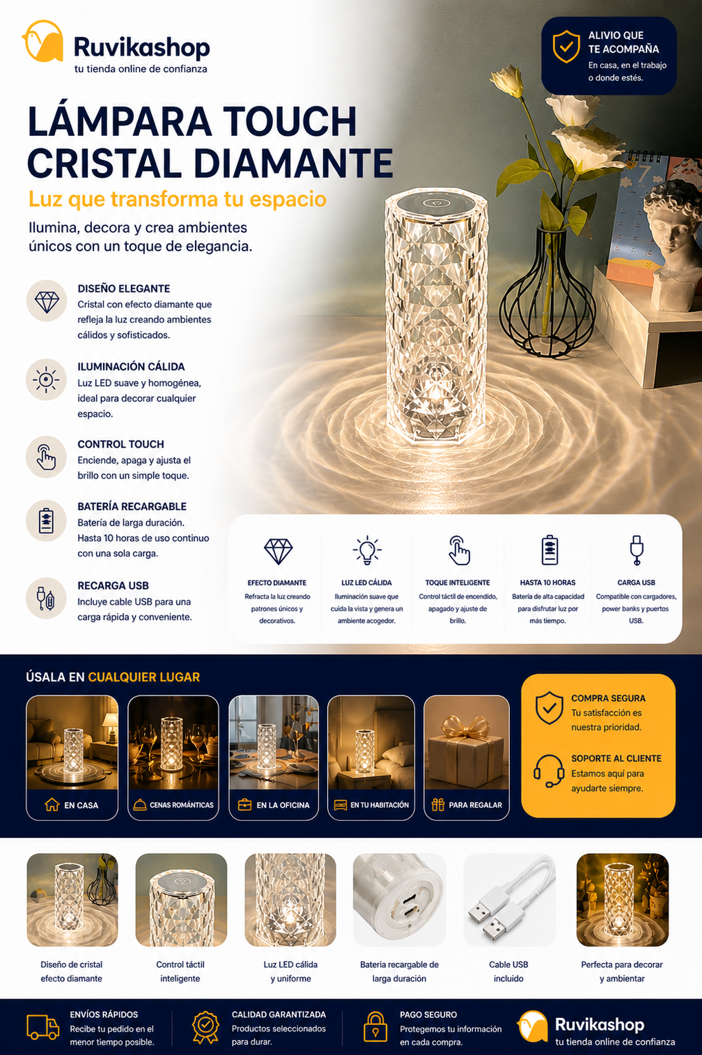 Lampara Touch