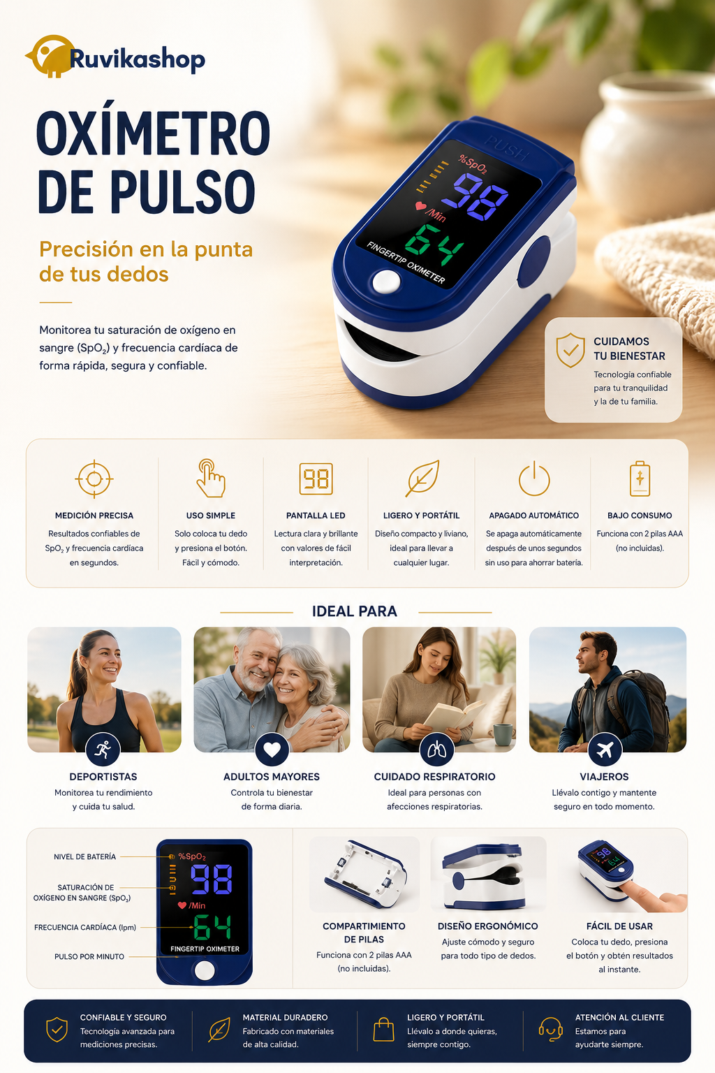 M - OXIMETRO DE PULSO