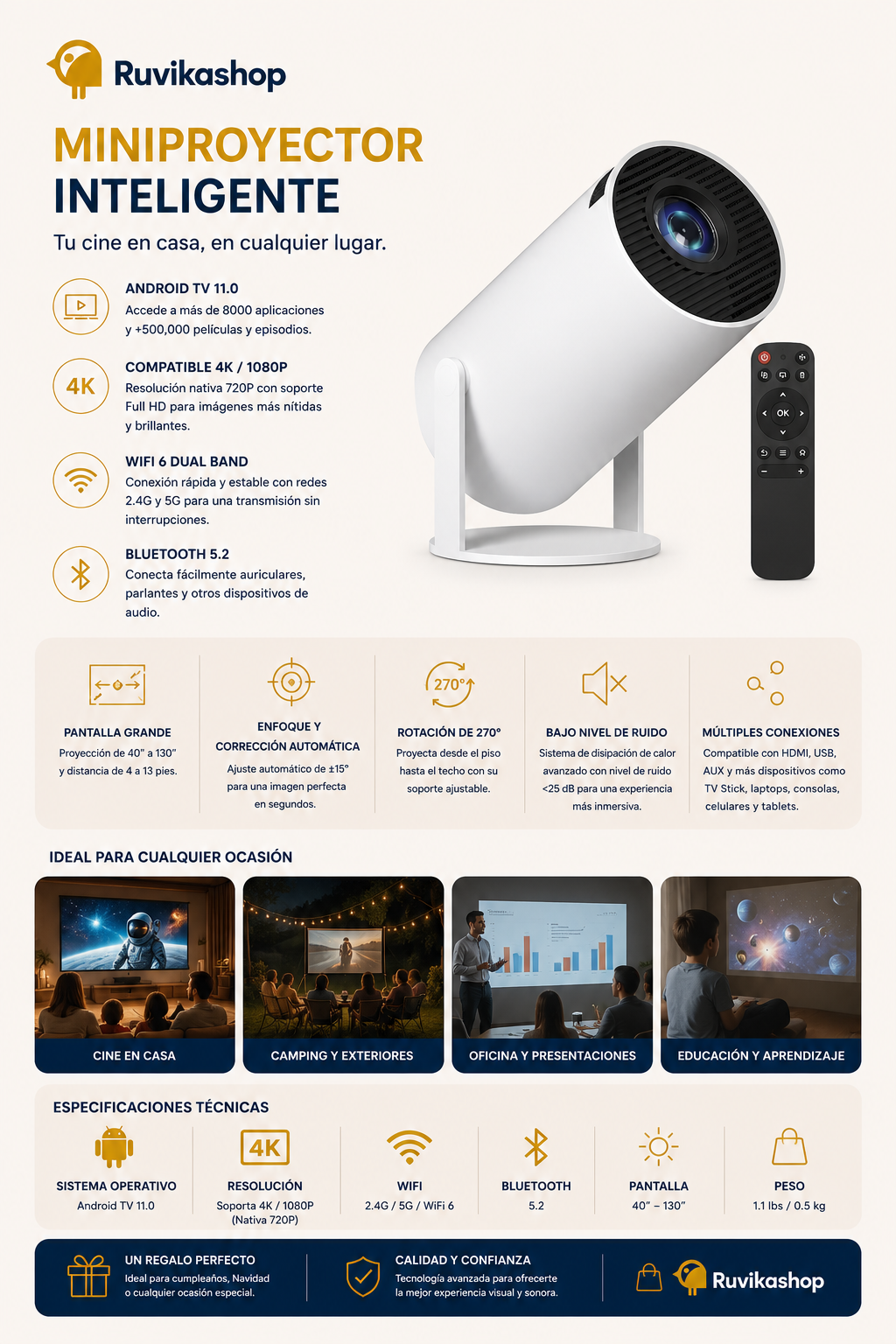 PROYECTOR INALAMBRICO