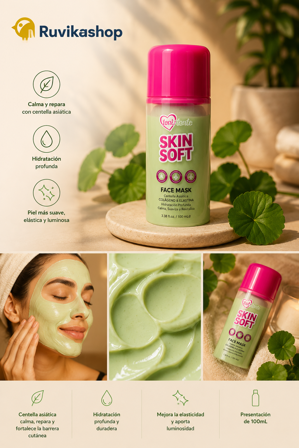 Skin Soft – Face Mask Centella Asiática