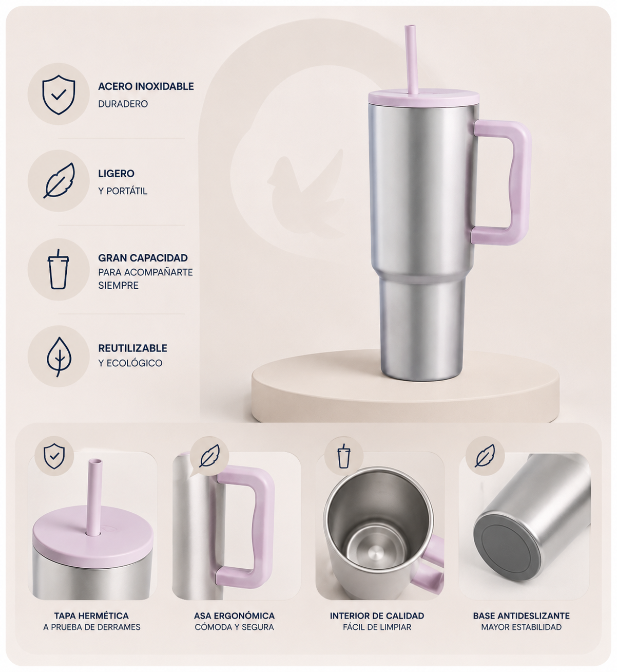 Vaso Térmico Premium 1200 ml Galaxy EL
